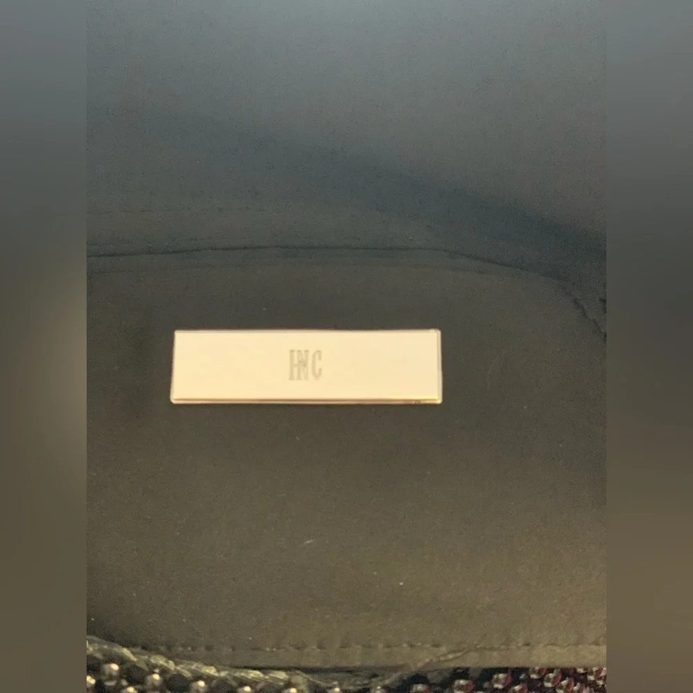 International Concepts Elegant Black Pearled Evening Clutch   Y2K Glam